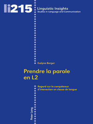 cover image of Prendre la parole en L2